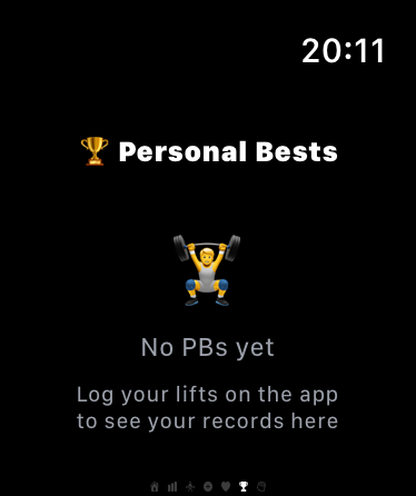 REVIVE Watch personal records